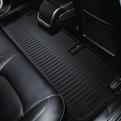 2021-2023 Tesla Model 3 Highland Floor Mats, Custom-Fit All-Weather TPE Full Set with Cargo Liner & Trunk Mat Accessories (2021-2023 Model 3 Full Floor Mat Kit Set of 6) - size: Floor Mats for 2021-2023 Model 3| 6PCS