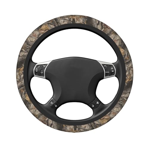 Forest Camo Hunting Steering Wheel Cover Universal 15 Inch Non-Slip Neoprene Steering Wheel Wrap Car Accessories - color: Hunting Camouflage