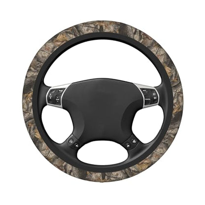 Forest Camo Hunting Steering Wheel Cover Universal 15 Inch Non-Slip Neoprene Steering Wheel Wrap Car Accessories - color: Hunting Camouflage