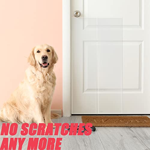 Door Protector from Dog Scratching, Clear Vinyl Dog Scratch Door Protector Heavy Duty Anti Claw Shield Guard for Wall Window Furniture