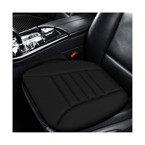 Car Seat Cushion, Breathable Driver Seat Protector with 1.2" Thick Comfortable Memory Foam, Universal Non-Slip Chair Pillow Pressure Relief Cushion Pad for Car Home Office (Black) - color: Black