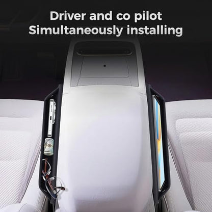 2026 2 Pack Car Seat Gap Filler Organizer, Universal Premium Leather Front Seat Side Organizer, Gap Filler for Car, Phone, Sunglasses, Keys, SUV Truck
