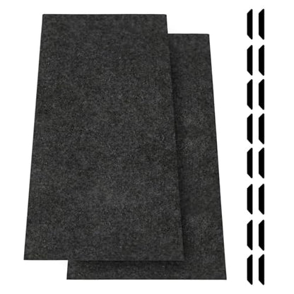JERIA 2 Pcs 36 X 60 Inch Oil Spill Mat for Under Car Driveway,Oil Leaks Absorbent Oil Pad,Tape Rubber Mat Garage Floor with 16 PCS Tapes - size: 36'' X 60'' (2 PCS)