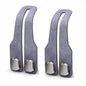 Car Headrest Hook 2 Pack, Premium Leather Car Purse Hooks, Heavy Duty Seat Back Organizer for Handbags, Groceries & Bags, No Scratch, Easy Install Car Accessories (2, Grey) - color: Gray