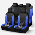 HChengkikz Car Seat Covers Full Set, Waterproof Neoprene Car Seat Covers, Airbag Compatible, All Season Protection Universal Fit Most Cars, Trucks, SUVs (Black + Blue) - color: Black Blue, size: Full Set