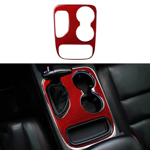 Car Gear Shift Panel Decals for 2018-2020 Dodge Durango Accessories Carbon Fiber Interior Stickers, D - color: Gear Shift Panel, D