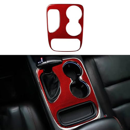 Car Gear Shift Panel Decals for 2018-2020 Dodge Durango Accessories Carbon Fiber Interior Stickers, D - color: Gear Shift Panel, D