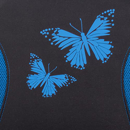 Flying Banner Butterfly car seat Covers ful Set Fashion Universal Lady Woman Female Rear Bench Split Colorized (Full Set, Blue) - color: Blue, size: Full set