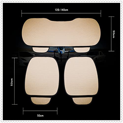 Cooling Car Seat Covers Summer Winter Front/Back Car Seat Protector, Ice Silk Cushion with Pocket Breathable Comfortable Cooling Driver Seat Cushion, Absorbing Sweat from Butt and Legs