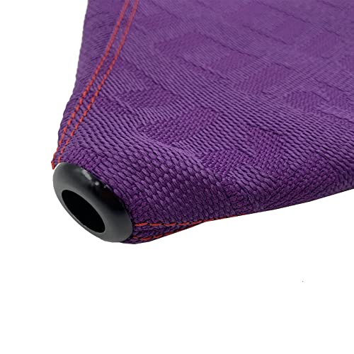 Universal Shift Knob Shifter Boot Dust Cover Purple Canvas Hyper Fabric Racing Car Gear Shift Knob Collars MT/at - color: Purple