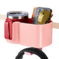 KEMIMOTO Desk Cup Holder with Headphone Hanger, 2 in 1 Caddy Organizer for Office Table, Lawn Chair, Golf Cart, Pontoon Boat, Fit for Most 18-32 oz Bottles - color: Pink