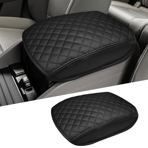 Zxiaochun Center Console Cover Compatible with 2009-2015 Honda Pilot, Middle Console Armrest Lid Leather Protector, Black - color: Black, size: for 2009-2015 Pilot Console Cover