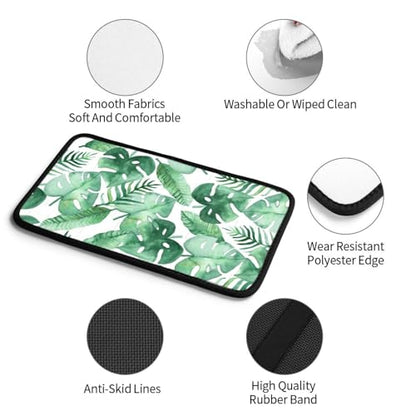 Tropic Leaf Auto Center Console Armrest Cover Pad, Universal Fit Waterproof Comfort Car Armrest Cushion for Most Vehicle SUV Truck - color: Tropic Leaf