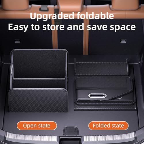 Car Trunk Organizer and Car Storage,Collapsible Multi-Compartment Car Organizers, Waterproof foldable luggage bag with 4 pockets，Suitable for any car