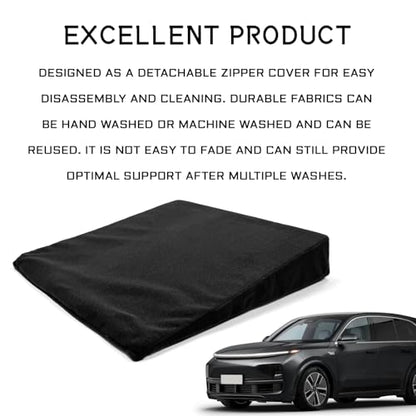 Auto Seat Wedge Leveling Cushion, Car Seat Cushion for Tailbone Pain Relief Comfortable Breathable Car Wedge Support Cushions Pad, Ergonomic Wedges Truck Seats Cushions Office Chairs Pad