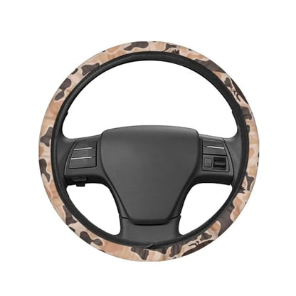 Camo Hunting Duck Steering Wheel Cover 15 Inches for Men Neoprene Anti-Slip Car Steering Wheel Grip Wrap Soft Car Accessories Protective for SUV Vehicle Sedan Truck - color: Camo Hunting Duck-Brown