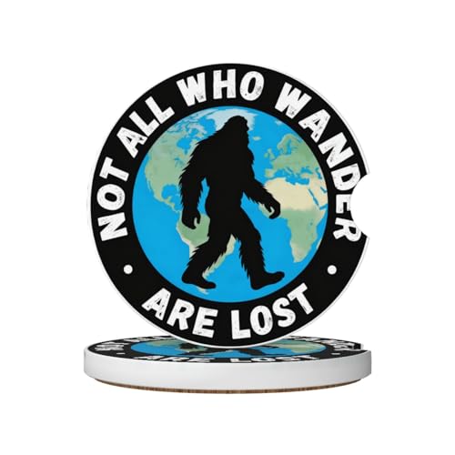 Bigfoot Earth 2 Pack Car Cup Holder Coasters Absorbent Ceramic Drink Coasters 2.56" Universal Anti Slip Cup Mat with Cork Base and Finger Notch Auto Accessories Interior for Women Men - color: Pink