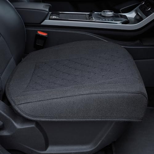 Car Seat Cover,Bottom Car Seat Covers Cloth,Front Seat Only,Fabric Wrap Around The Bottom,Breathable Car Seat Protector Fits 95% of Vehicles 1 Piece,Black - color: allBlack