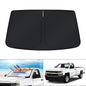 KUST Windshield Sun Shade for 2014-2016 2017 2018 Chevrolet Chevy Silverado/GMC Sierra 1500 2500HD 3500HD Custom Fit Sunshade Accessories Foldable Sun Visor Protector Block UV Rays - size: For | Chevrolet Silverado 2014-2018