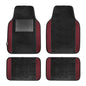 FH Group Automotive Floor Mats – Universal Fit Premium Carpet Car Mats with Driver Heel Pad, Full Set for Cars, SUVs & Trucks - Burgundy - color: Burgundy