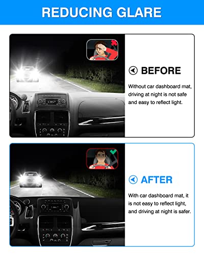 Autorder Dashboard Cover Mat for Dodge Grand Caravan 2011-2020 /Chrysler Town Country 2011-2016 Accessories Dash Cover Flannel Dash Mat Sunshade Glare UV Rays Protector - size: 2011-2020 Dodge Grand Caravan