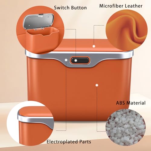 Car Trash Can with Lid - 2-in-1 Leather Top Car Garbage Can & Storage Box | Leakproof, Waterproof Hanging Auto Trash Bin for Back of Seat, Door, SUVs, Trucks, Sedans Red - color: Red