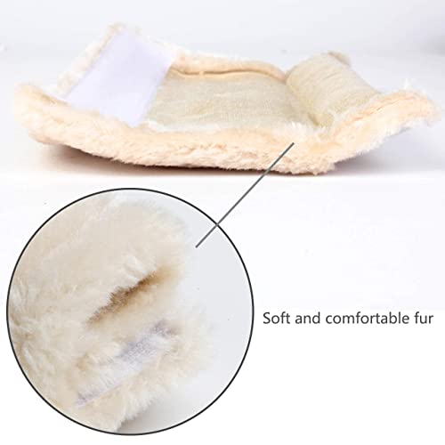 2 Packs Car Seatbelt Covers Shoulder Pad for More Comfortable Driving, Universal Seat Belt Cover for Handbag Camera Backpack Straps, Soft Faux Sheepskin Wool Seat Belt Cushion (Beige)