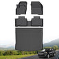 Hutisya-Floor Mats & Cargo Liner Set Fit for 2015-2026 Ford Edge & 2019-2026 Ford Edge ST All Weather Protection Anti-Slip & Durable TPE Full Set Liners Automotive Accessories-Black - style: 17)For Edge 2015-2026 Full Set
