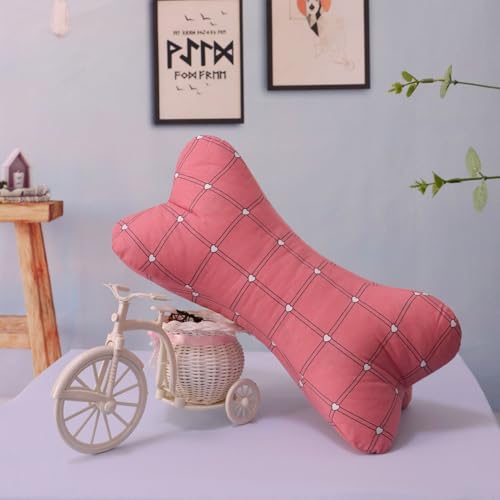 Neck & Cervical Pillows Dog Bone Shaped Travel Neck Pillows With Washable Removable Cover For Car Bus Truck Driving Comfort Head Rest Support Bone Pillows For Neck Chiropractic Pillow ( Size : B ) - size: B