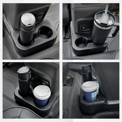 Mabett Upgrade Removable Rear Dual Cup Holder for Ford Bronco 2021 2022 2023 2024 2/4 Door Bronco Accessories（Not for 2025