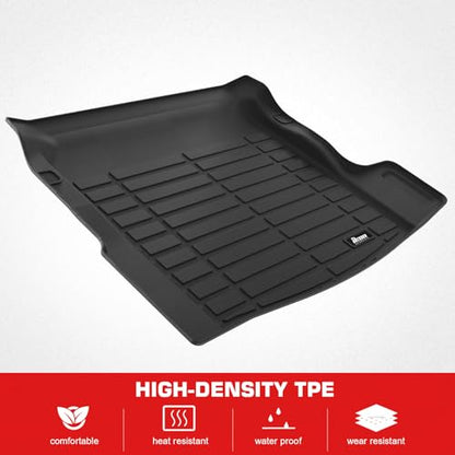 IKON MOTORSPORTS TPE Cargo Trunk Liner, Compatible with 2022-2025 BMW G42 2 Series Coupe & 2023-2025 G87 M2, Custom Fit All Weather Protection Heavy Duty Rear Trunk Tray Cargo Mats Protector, Black