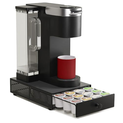 SICHEER K Cup Organization Storage Drawer Maker K Cup Holder Coffee Pod Organizer Stand Tray Counter Rack Countertop Maker Stand Capsules Compatible with Keurig Accessories Holds 24 Pods - size: 24 Pod Capacity