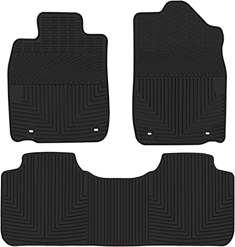 Car Floor Mats Custom Fit for Lexus ES ES300 ES330 ES350 ES300h 2013-2018 Black Rubber Auto Liner Mats All Weather Protection Heavy Duty Odorless - color: All Black, size: 2013-2018 Lexus ES