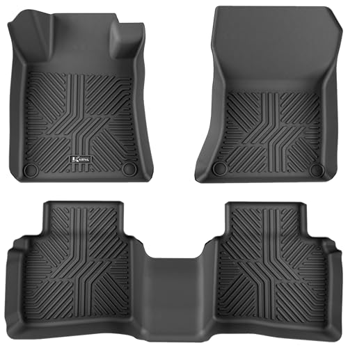 KARPAL Floor Mats for Nissan Altima 2019-2025 2026, TPE Rubber All Weather Protection Floor Liners Nissan Altima Accessories Car Mats, Front & 2nd Row