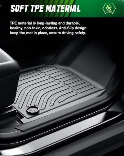 VIWIK Car Floor Mats for Toyota Tacoma 2005-2015, Automotive All Weather Floor Liners for Toyota Tacoma, TPE Rubber Car Mats Front & Rear Non-Slip Odorless - style: 2005-2015 Tacoma