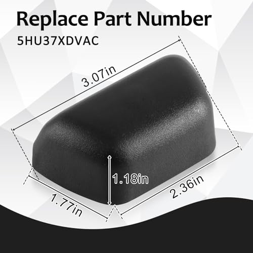 Rear Seat Belt Turning Loop Cover Compatible with Wrangler JK 2007-2010 Replace#:5HU37XDVAC - size: 5HU37XDVAC