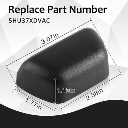 Rear Seat Belt Turning Loop Cover Compatible with Wrangler JK 2007-2010 Replace#:5HU37XDVAC - size: 5HU37XDVAC