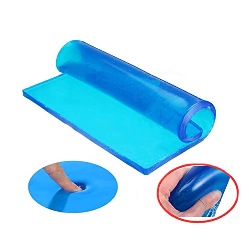 Motorcycle Seat Gel Pad Car Driver Seat Cushion Shock Absorption Mats Reduce Fatigue Comfortable Soft Cooling Fabric DIY Seat Pad Office Chair Seat Cushion (48 x 35 x 2cm) - size: 48 x 35 x 2cm