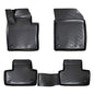 RizLiner Volvo XC60 2018-2026 (No Hybrid Models) Custom Fit Floor Mats Rubber 3D Car Mats Laser Measured Floor Liners All Weather Heavy Duty Waterproof Odorless Non-Slip TPE (Front & Rear, Black) - size: Volvo XC-60 2018 - 2026 (No Hybrid Models)