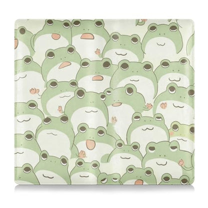 linqin Car Registration and Insurance Card Holder, Cute Frog Kiddie Glove Box Organizer Card Document Wallet - color: Cute Frog Kiddie