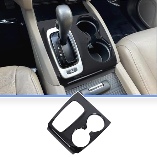 Gear Shift Panel Cover for Honda Pilot 2016-2020/ Honda Ridgeline 2017-2020, Gear Shift Knob Console Panel Trim, ABS Center Console Cup Holder Frame Anti-Scratch Protector Accessories (Glossy Black) - color: Glossy Black