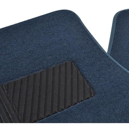 Front & Rear Carpet Floor Mats Set Auto Car Suvs Fits Truck-Blue Vacuum or Use Soap and Water-Maintenance MT-100-BL 901-87405