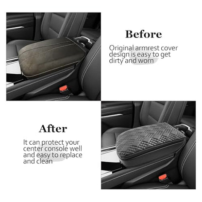 SKTU 2024 2025 2026 Chevy Traverse Center Console Cover for 2024 2025 2026 Chevy Traverse Armrest Cover 2024 2025 2026 Chevy Traverse Accessories 2024-2026 Traverse Soft Center Console Cushion - color: for 2024-2026 Traverse Thicken