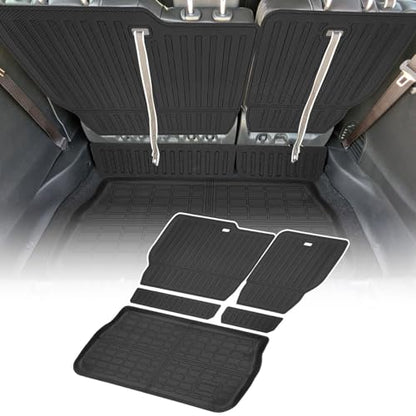 Cargo Liner Compatible with 2017-2026 Chrysler Pacifica Trunk Mat Cargo Mat Back Seat Cover Protector(Backrest Mats+Trunk Mat) - size: For Chrysler Pacifica 2017-2026