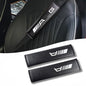 Car seat Belt Cover Compatible with AMG Carbon Fiber Texture car seat Belt pad Cover Soft and Comfortable - color: AMandG