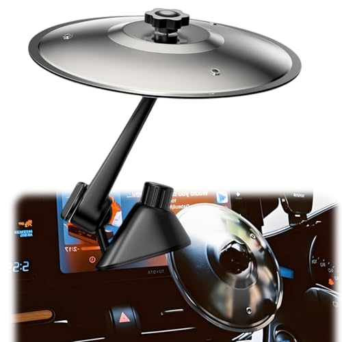 Car Crash Cymbal， 2025 New Model Car Cymbal Air Vent， Suitable For Car Decoration, Designed For Music Lovers, Make Your Driving More Interesting， And Applicable To Various Car Models （Silver）