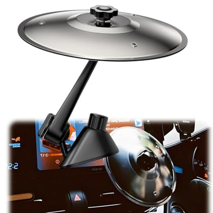 Car Crash Cymbal， 2025 New Model Car Cymbal Air Vent， Suitable For Car Decoration, Designed For Music Lovers, Make Your Driving More Interesting， And Applicable To Various Car Models （Silver）