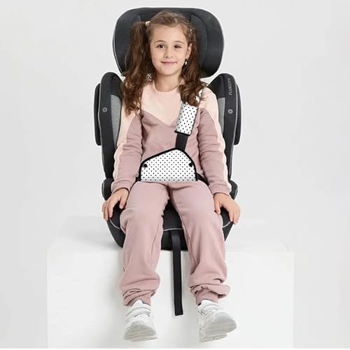Kid's Seat Belt Cover Pad, Neck & Abdomen Cushion for Children- Soft and Breathable Straps Cover Support (Polka Dot) - color: Polka Dot