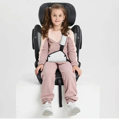 Kid's Seat Belt Cover Pad, Neck & Abdomen Cushion for Children- Soft and Breathable Straps Cover Support (Polka Dot) - color: Polka Dot