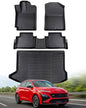 CreekT® for Hyundai Kona Floor Mats 2018-2023 (No for EV),All Weather Heavy Duty Waterproof Floor mats & Cargo Liner for Hyundai Kona Accessories SE SEL N Limited Preferred
